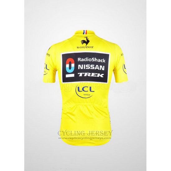 2012 Cycling Jersey Radioshack Lider Yellow Short Sleeve and Bib Short